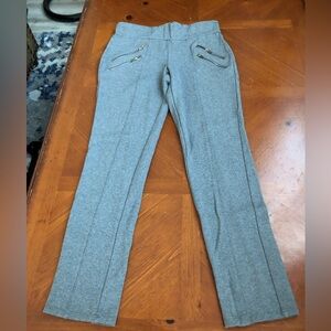 Gray Women's Pants with Gold Accents By Ci Sono Size M
